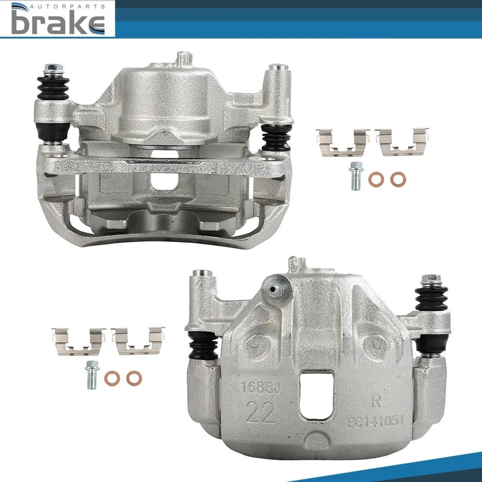 Pinzas de freno de disco delanteras 2 piezas con soporte para Hyundai Scoupe 1993 1994 1995 Foto 1 de 4