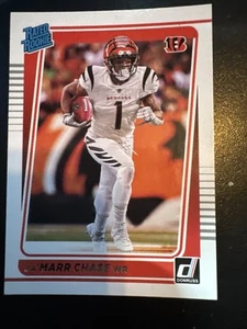 2021 Panini Donruss - Rated Rookie Ja'Marr Chase #262 (RC) - Picture 1 of 6