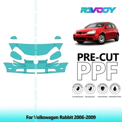 Película de protección de pintura precortada PPF para Volkswagen Rabbit 2006-2009 Foto 1 de 4