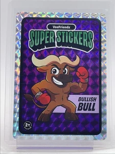 BULLISH BULL 2025 VEEFRIENDS SUPER STICKERS MANGA SERIES PURPLE Q5718 - Picture 1 of 2