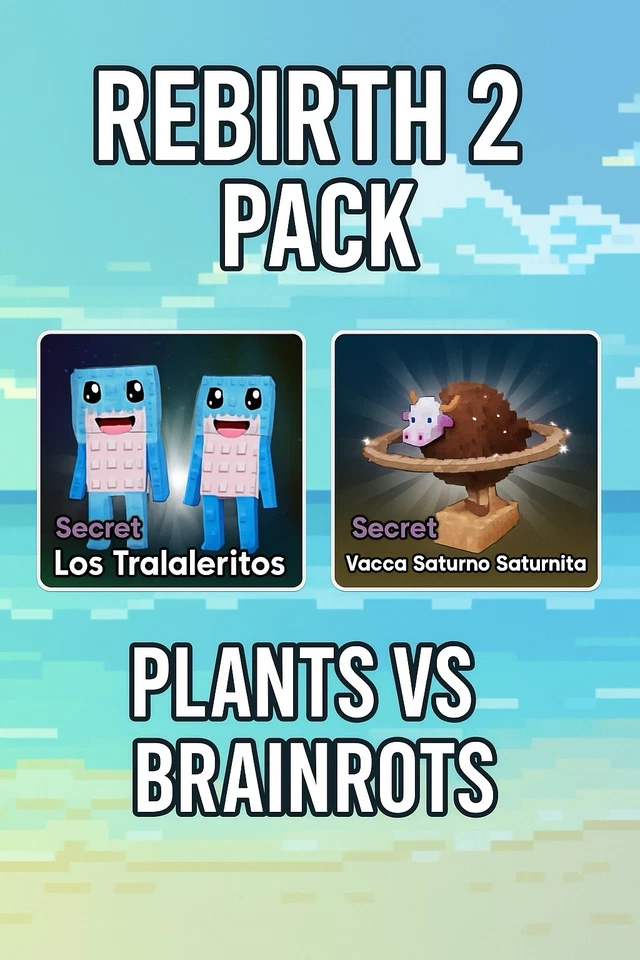 Rebirth 2 Bundle 🤩 | Plants Vs Brainrots 🌻 | Fast Delivery 🚚