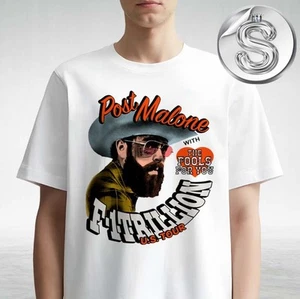 Post Malone F-1 Trillion Tour 2025 With Fools Tour Unisex T-Shirt - Picture 1 of 3