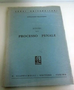 Studi sul PROCESSO PENALE Alessandro Malinverni Giappichelli 1983 - Imagen 1 de 9