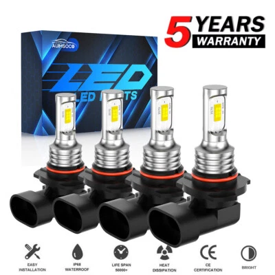 For Buick Park Avenue 1998-2005 LED Headlights Bulbs 9005 9006 Kit Super Bright - Image 1 of 4