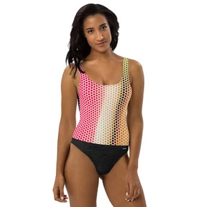 Superweicher einteiliger Badeanzug mit 4-Wege Stretch Polyester Elasthan Mischung - Bild 1 von 29