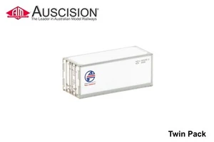 Auscision(CON-181) Shipping Corp of New Zealand 20' Container HO Scale Twin Pack - Picture 1 of 1
