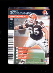 Tarjeta 2002 NFL Showdown Jim Bundren Cleveland Browns - Imagen 1 de 1