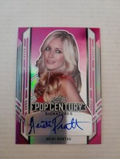 Heidi Montag /7 Prismatic Pink Autograph Card 2021 Leaf Pop Century The Hills