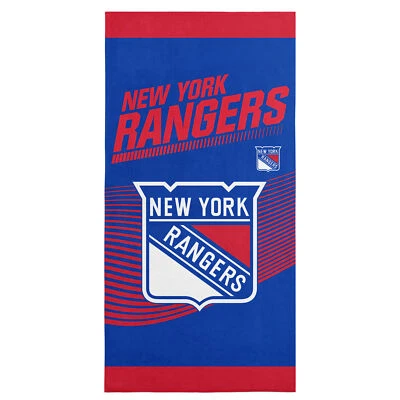 Toalha de praia NHL oficialmente licenciada New York Rangers 30 x 60" - Imagem 1 de 4