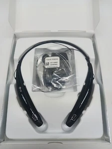 LG HBS-760 Tone Pro Bluetooth Wireless Stereo Headset Black Headphones Tested - Photo 1 sur 2