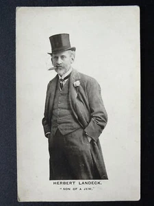 Actor HERBERT LANDECK "Hijo de un judío" Antigua postal con respaldo liso - Imagen 1 de 2