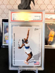 ⭐️ SERENA WILLIAMS VENUS 2003 NETPRO ELITE MAJOR MATCH UP PSA 10 GEMA RC SP 🔥 - Imagen 1 de 2
