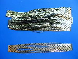 10 Gonna in silicone cromato oro materiale di ricambio linguette esca spinner jig lure - Foto 1 di 1