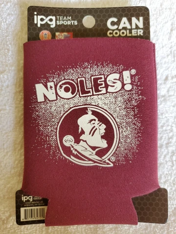 Florida State Seminoles NCAA College Can Cooler Collapsible Koozie Fit Most Cans Cover