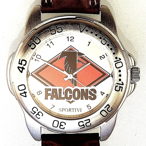 Atlanta Falcons, Sportivi Unworn NFL Man's Vintage 1998 Heavy Leather Watch! $79 Cover