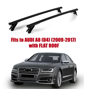 Premium Roof Rack Bars For AUDI A8 (D4) (2009-2017) with Flat Roof ST306/138M - Picture 1 of 5