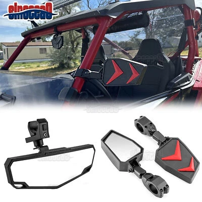 UTV Side Mirrors & Center Mirror For Yamaha YXZ1000R Wolverine Viking 1.5"-2" - Image 1 of 4