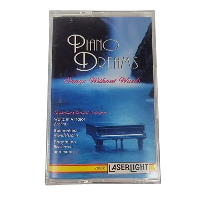 VTG LaserLight Piano Dreams Songs Without Words Cassette Tape Music Beethoven  - Image 1 of 4