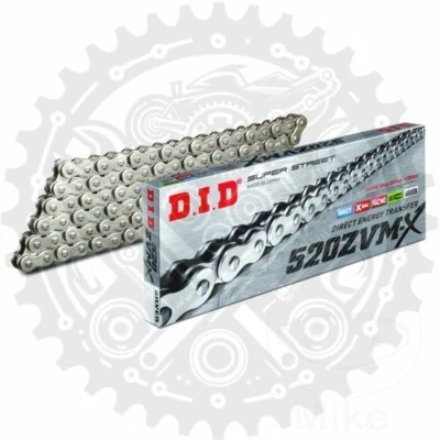 New DID X-Ring Chain Silver 520 ZVMX 112 Fits Honda CBR 600 RR - Изображение 1 из 4