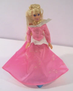 Muñeca Disney Musical Princesa La Bella Durmiente Aurora 1994 6" con soporte - Imagen 1 de 7
