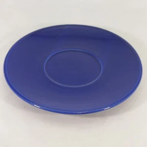 Retro Look Gibson Everyday Saucer Cobalt Blue 6.5 inches diameter - Picture 1 of 2