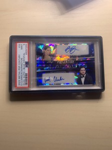 Emilia Clarke-Kit Harington 2022 Pop Century Dual Auto 1/2 Purple Daenerys PSA 9