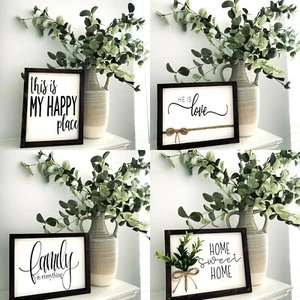 Wohnzimmer Wandbild Bauernhaus Deko Zitat Schilder Bilderrahmen Einweihung Geschenk - Bild 1 von 27