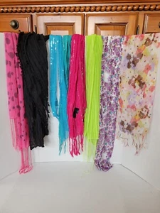 Colorful Scarves Qty 8 Kids - Picture 1 of 5