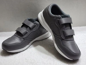 NEW PROPET MEN'S LIFE WALKER SHOES HOOK & LOOP FASTENERS DARK GRAY SIZE 8 W (E) - Picture 1 of 11