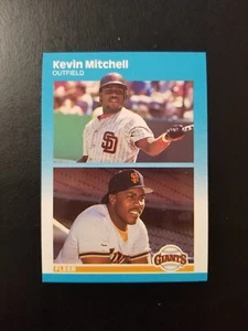 KEVIN MITCHELL 1987 FLEER UPDATE GLOSSY CARD #U-82 SAN FRANCISCO GIANTS ROOKIE - Picture 1 of 2