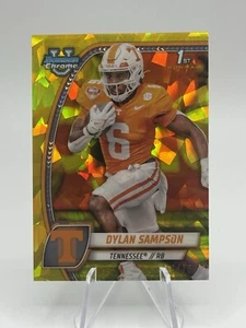 Dylan Sampson 2024 Bowman U Chrome Sapphire 1st Yellow Refractor /75 Tennessee! - Picture 1 of 2