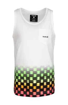 Hurley Little Boy's Crystal Cove White Tank Top Logo Pocket Tee T-Shirt 4/5/6/7 - Image 1 of 2