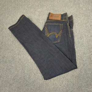 Edwin Jeans Mens 29 blue denim straight slim cotton sevledge japan pants size 29 - Picture 1 of 12
