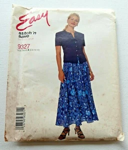 Top & Skirt Uncut Sewing Patterns McCall's #9327 Ladies Petite Sz A 6, 8, 10, 12 - Picture 1 of 6