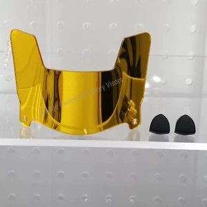 Mini Visiera Casco Calcio ORO GIALLO con Clip (Stile Duro) - Foto 1 di 5