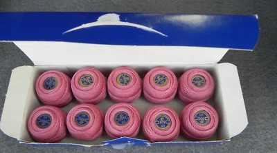 Lot of 10 DMC Lace Thread - 5g Ball. Col. 223 Dusty Rose - Image 1 of 4