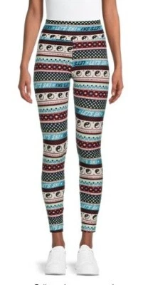 No Boundaries NUEVO♈Legging tobillo estampado junior talla M~blanco/aqua Ying Yang Foto 1 de 4