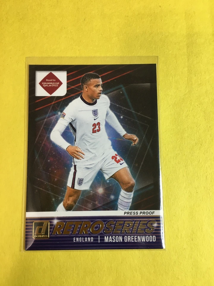 F159,309 2021-22 DONRUSS Qatar Retro Series Press Proof MASON GREENWOOD - Image 1 of 1