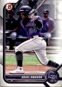 2022 BOWMAN PROSPECTS BASE PAPER BP109 ADAEL AMADOR COLORADO ROCKIES - Picture 1 of 2