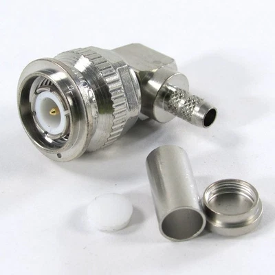 5 pcs Huber Suhner 16_TNC-50-3-111/133N Right Angle Crimp Plug DC-11 GHz 50Ω TNC