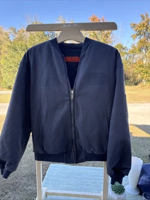 VTG Mens XL RED KAP Quilt Lined Full Zip Mechanic Bomber Work Boxy Jacket - Image 1 of 4