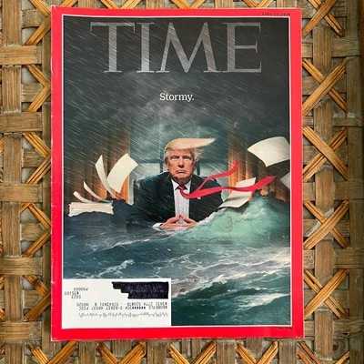 TIME MAGAZINE PRESIDENT DONALD TRUMP APRIL 23 2018 ~ STORMY ~Republican MAGA - Image 1 of 4