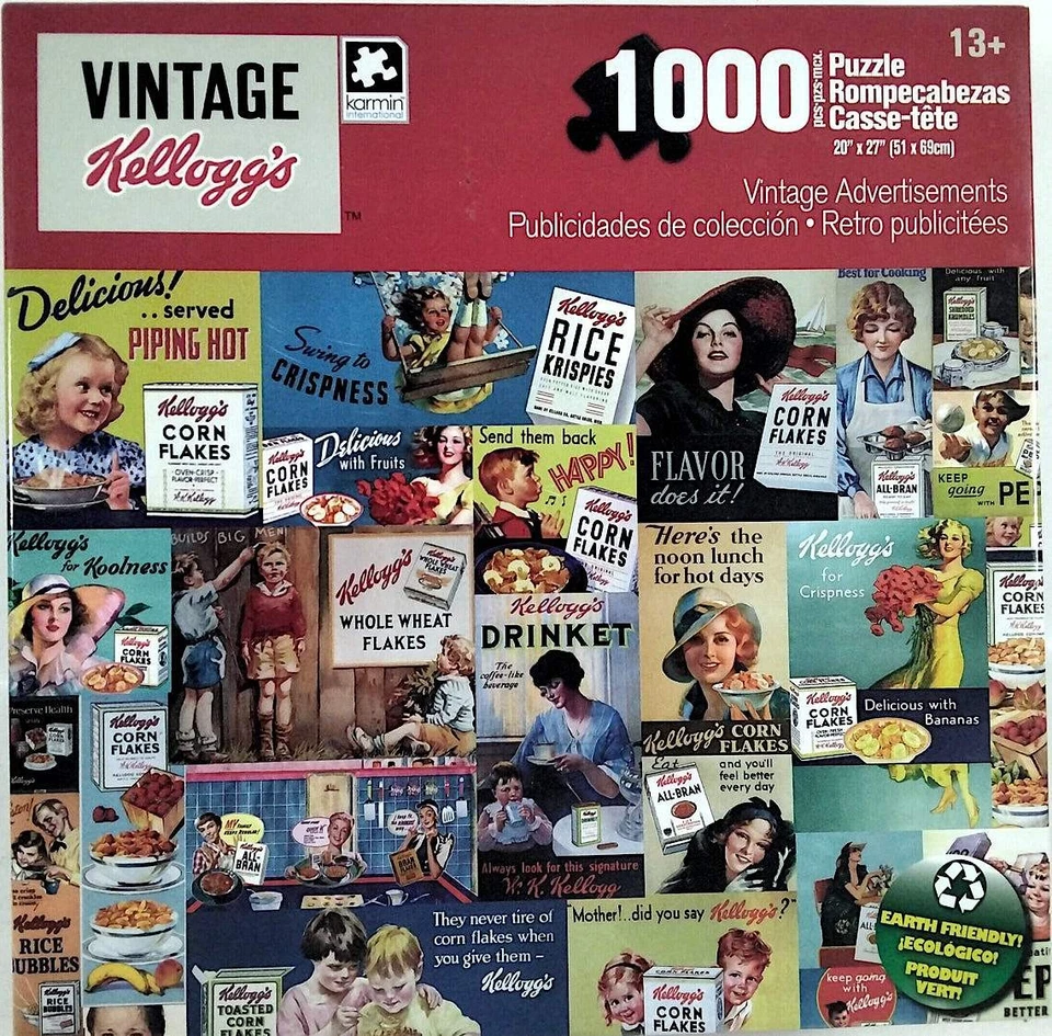 Kellogg's 玉米片 米 Krispies 泡泡 小麦片 1000 20X27 拼图 — 第 1/1 张图片