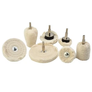 Mop Buffing Wheel For Drill 7 Pieces For Cotton Aluminum Wood Ceramics Accessory - Picture 1 of 23