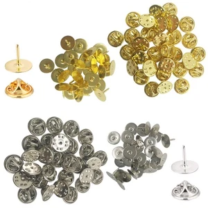 60 Pack Butterfly Clutch with Blank Pins,YuCool Pin Backs Tie Tacks Replaceme... - Picture 1 of 9