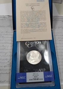 1884-CC Morgan Dollar GSA NGC MS66 w/ Box and CofA Cool Carson City Nice! #EGK6 - Picture 1 of 3