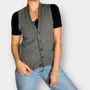 Gilet Alexander anni 60 grigio con bottoni davanti - Foto 1 di 8