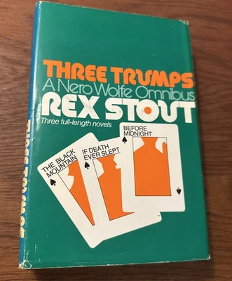 Three Trumps : A Nero Wolfe Omnibus by Rex Stout HC/DJ BCE 3 Novels Foto 1 de 4