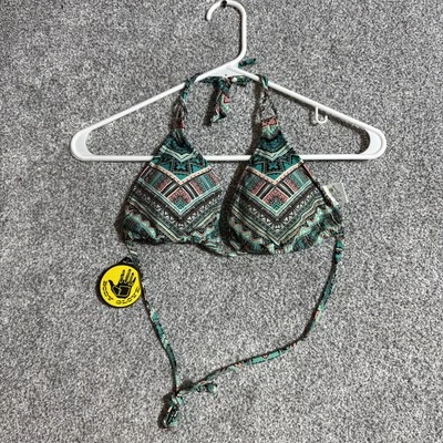 Body Glove Bikini Top Women Large Boho Aztec Tribal Swimwear Y2K Festival Chic - Image 1 of 4