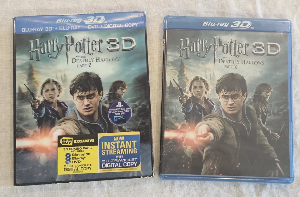 Harry Potter and the Deathly Hallows Part 2 Blu-Ray 3D New Sealed with Slipcover - Image 1 of 4